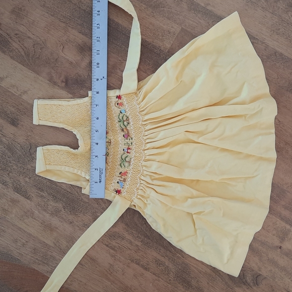 Smocked handmade sleeveless dress 2T - Picture 3 of 4